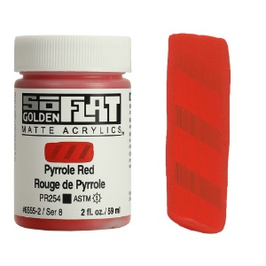 GOLDEN SOFLAT 2oz PYRROLE RED