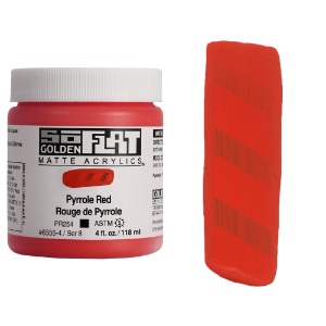 GOLDEN SOFLAT 4oz PYRROLE RED