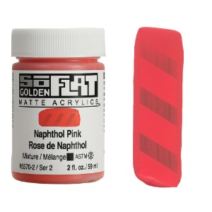 Golden SoFlat Matte Acrylics 2oz Naphthol Pink