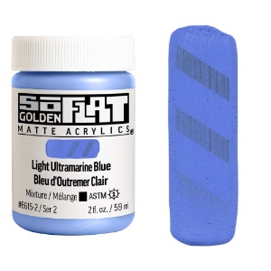 Golden SoFlat Matte Acrylics 2oz Light Ultramarine Blue