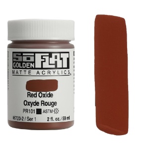 Golden SoFlat Matte Acrylics 2oz Red Oxide