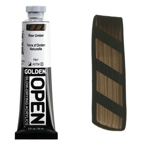 Golden OPEN Slow-Drying Acrylics 2oz Raw Umber