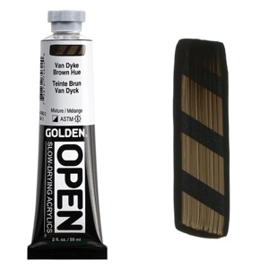 Golden OPEN Slow-Drying Acrylics 2oz VanDyke Brown Hue