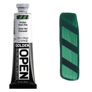 Golden OPEN Slow-Drying Acrylics 2oz Viridian Green Hue