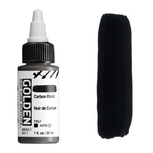 Golden High Flow Acrylics 1oz Carbon Black