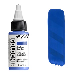 Golden High Flow Acrylics 1oz Cerulean Blue Hue