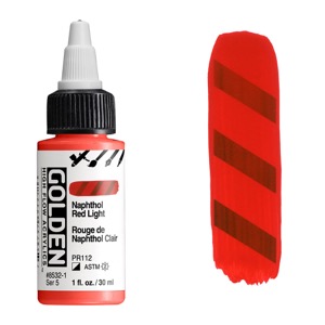 Golden High Flow Acrylics 1oz Naphthol Red Light