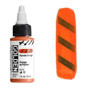 Golden High Flow Acrylics 1oz Pyrrole Orange