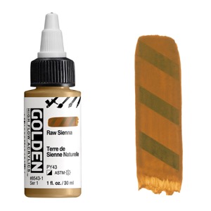 Golden High Flow Acrylics 1oz Raw Sienna
