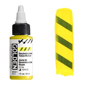 Golden High Flow Acrylics 1oz Benzimidazolone Yellow Medium
