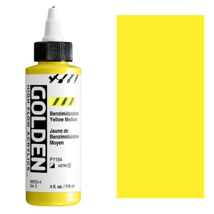 Golden High Flow Acrylics 4oz Benzimidazolone Yellow Medium