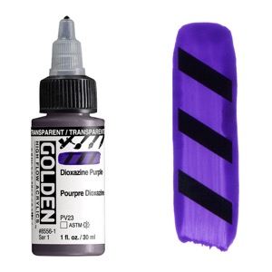 Golden High Flow Acrylics 1oz Transparent Dioxazine Purple