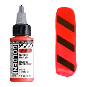 Golden High Flow Acrylics 1oz Transparent Naphthol Red Light