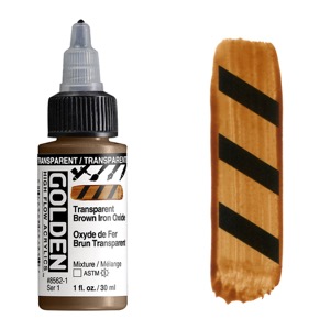 Golden High Flow Acrylics 1oz Transparent Brown Iron Oxide