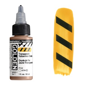 Golden High Flow Acrylics 1oz Transparent Yellow Iron Oxide