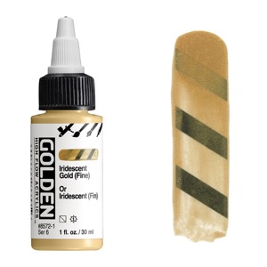 Golden High Flow Acrylics 1oz Iridescent Gold (Fine)