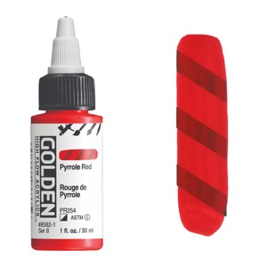 Golden High Flow Acrylics 1oz Pyrrole Red