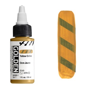 Golden High Flow Acrylics 1oz Yellow Ochre