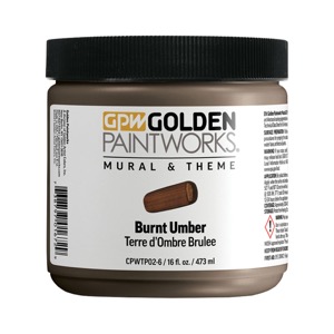 Golden Paintworks Mural & Theme Paint 16oz Burnt Umber