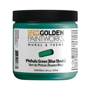 Golden Paintworks Mural & Theme Paint 16oz Phthalo Green (Blue Shade)