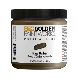 Golden Paintworks Mural & Theme Paint 16oz Raw Umber