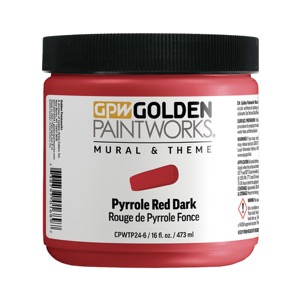 Golden Paintworks Mural & Theme Paint 16 oz Pyrrole Red Dark