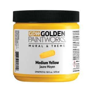 Golden Paintworks Mural & Theme Paint 16 oz Medium Yellow