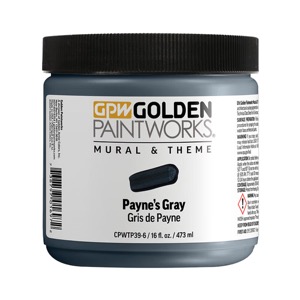 Golden Paintworks Mural & Theme Paint 16 oz Payne's Gray