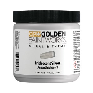 Golden Paintworks Mural & Theme Paint 16 oz Iridescent Silver