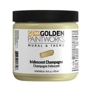 Golden Paintworks Mural & Theme Paint 16oz Iridescent Campagne