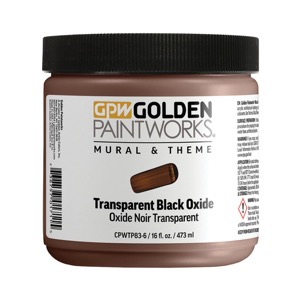 Golden Paintworks Mural & Theme Paint 16oz Transparent Black Oxide
