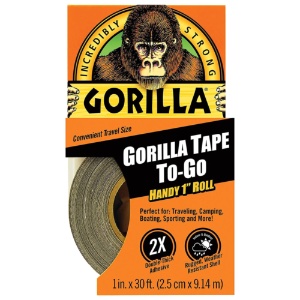 Gorilla Tape To-Go Handy Roll 1"x30ft Clear