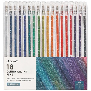 Grabie Premium Glitter Gel Pen 1mm 18 Set