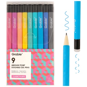 ERASABLE GEL PENS 9 SET CLASSIC