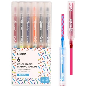 Grabie Color Magic Layering Marker 6 Set Essential