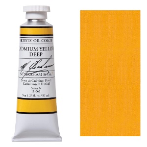 Graham Artists' Oil Color 37ml - Cadmium Yellow Deep