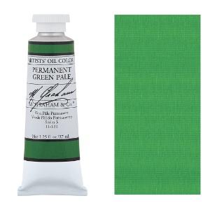 M. Graham Artists' Oil Color 37ml Permanent Green Pale