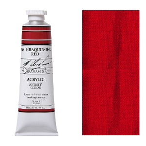 Graham Acrylic Color 2oz - Anthraquinone Red