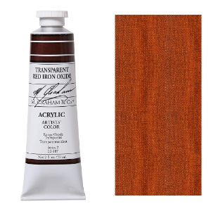 M. Graham Acrylic Artists' Color 59ml Transparent Red Iron Oxide