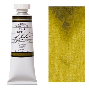 M. Graham Artists' Watercolor 15ml Azo Green
