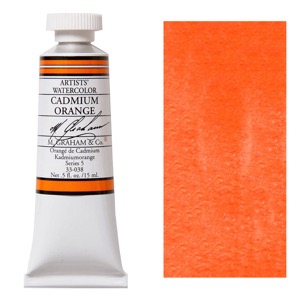 M. Graham Artists' Watercolor 15ml Cadmium Orange