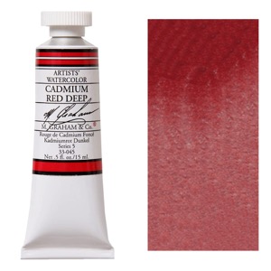M. Graham Artists' Watercolor 15ml Cadmium Red Deep