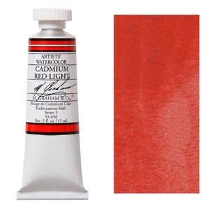 M. Graham Artists' Watercolor 15ml Cadmium Red Light
