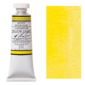M. Graham Artists' Watercolor 15ml Cadmium Yellow Light