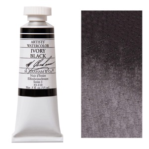 M. Graham Artists' Watercolor 15ml Ivory Black