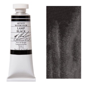 M. Graham Artists' Watercolor 15ml Lamp Black