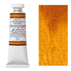 M. Graham Artists' Watercolor 15ml Nickel Quinacridrone Gold