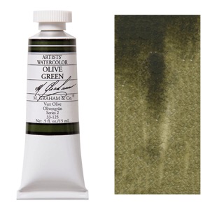 M. Graham Artists' Watercolor 15ml Olive Green