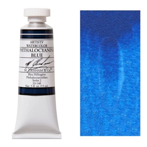 M. Graham Artists' Watercolor 15ml Phthalocyanine Blue