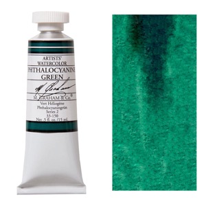 M. Graham Artists' Watercolor 15ml Phthalocyanine Green